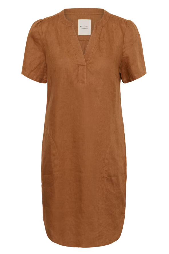 AminasePW Linen Dress Argan Oil