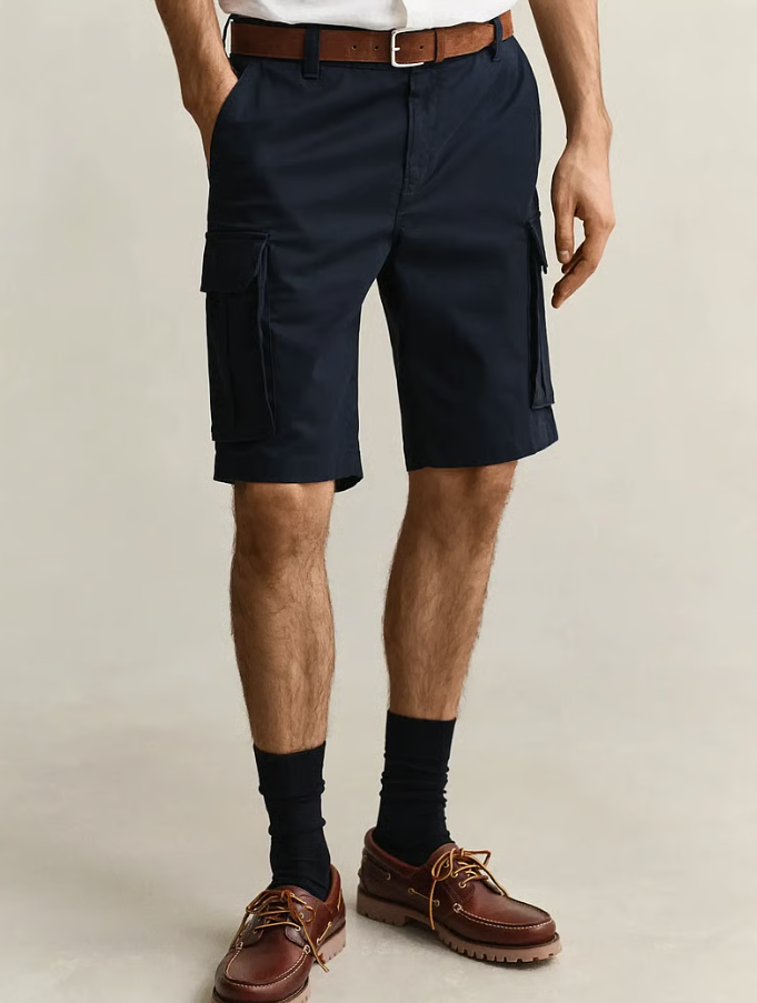 Reg Classic Cargo Shorts Evening Blue