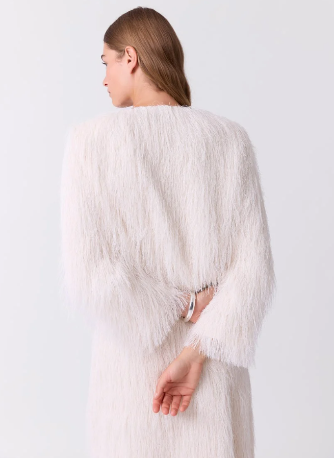 Frynse Jakke Marshmallow