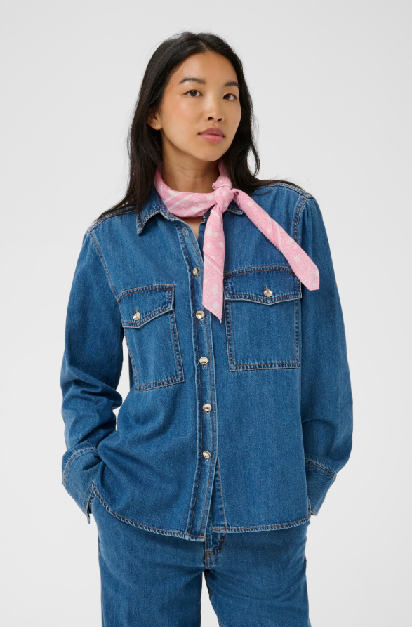 PhiPW Scarf Orchid Smoke Fragile Print