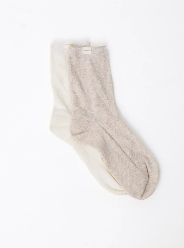 Luna 2 Pk Sokker Marshmallow