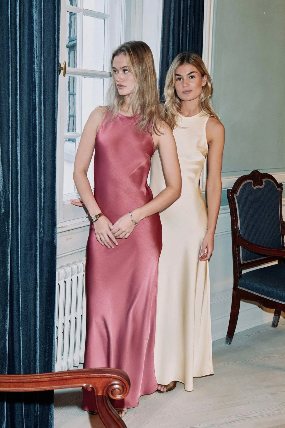 Celinie Heavy Sateen Dress Light Yellow