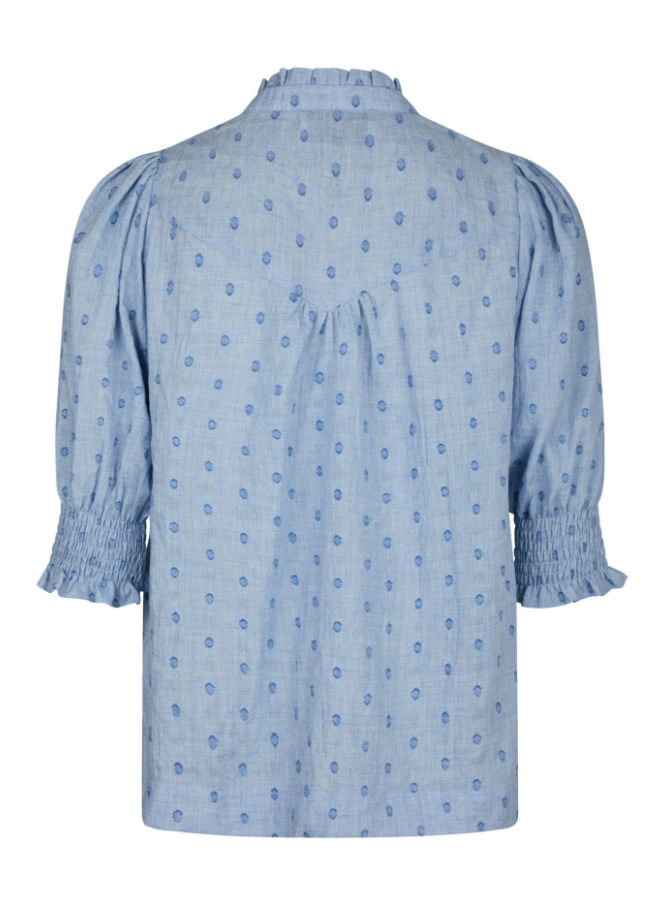Diana Dobby S Blouse Light Blue