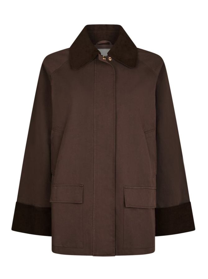 Anastacia Cord Jacket Brown