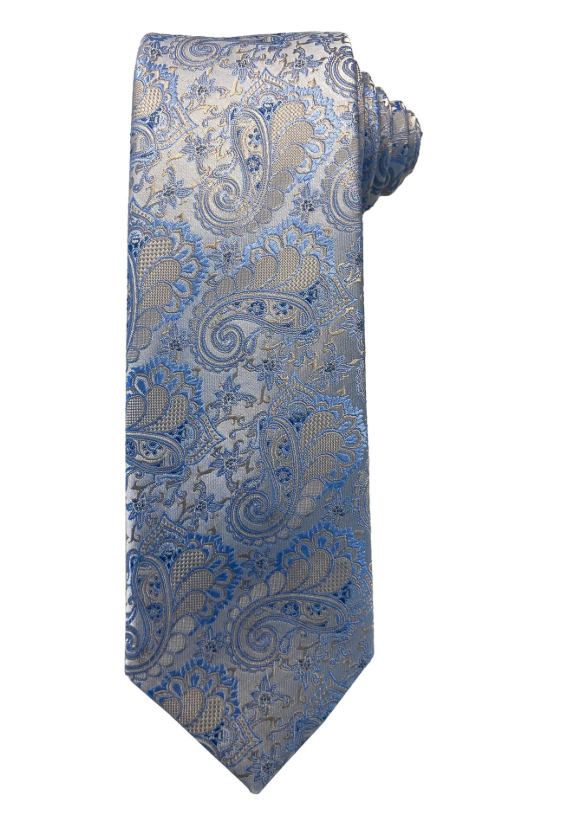 Santi Silkeslips+Lommetørkle Mønstret