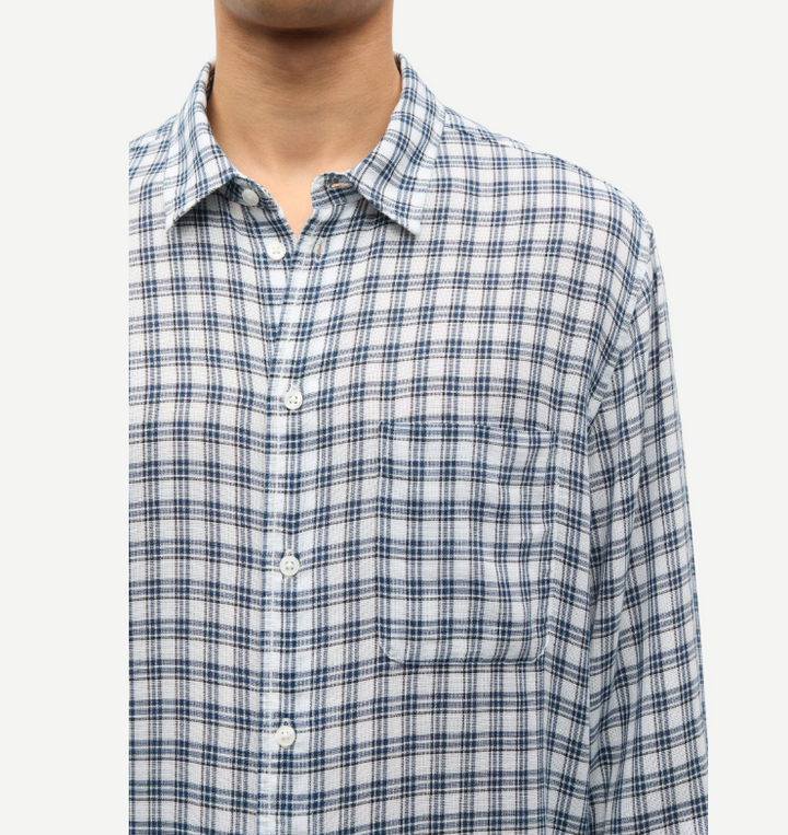Saryan J Shirt 15566 Blue Check