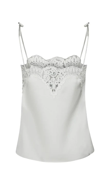 Kaela Heavy Lace Top Production Pearl