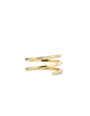 Jada Crystal Ring Gold
