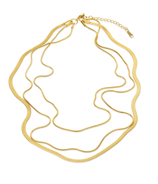 Matilde Triple Chain Necklace