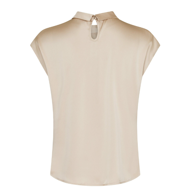 Fleur Drapy Satin Blouse