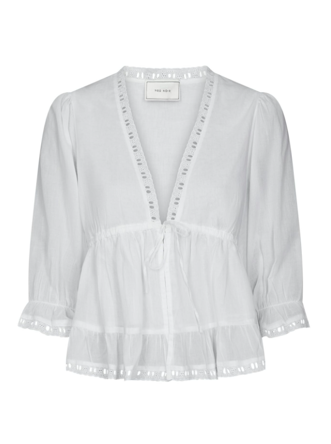 Adelia S Voile Blouse Prouction White