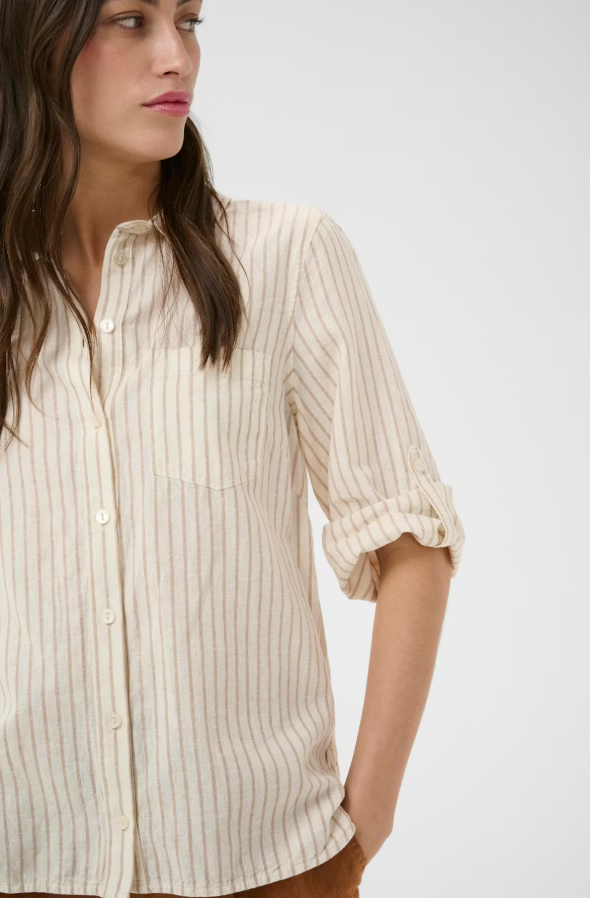 CindiePW Shirt Neutral Stripe