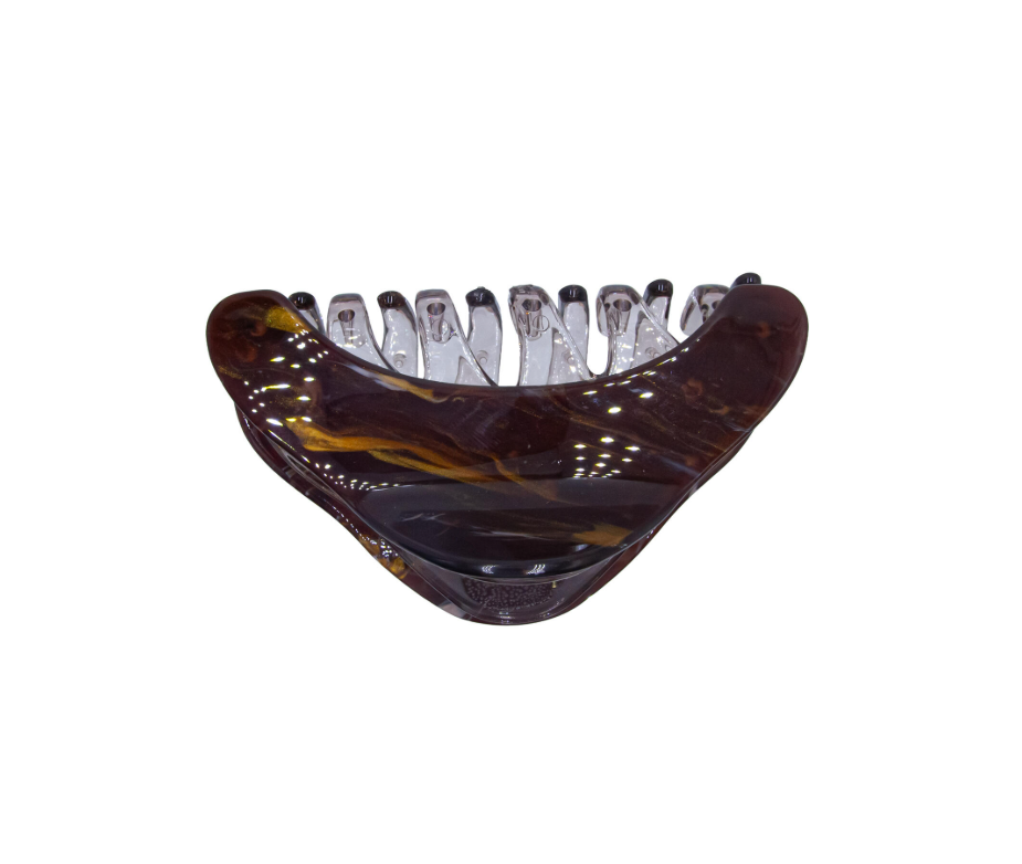 Hårklype 9x5 cm Brun