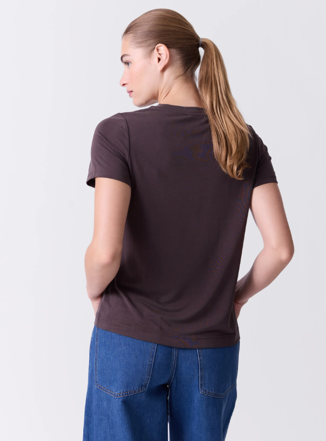 Lisa T-Skjorte Chocolate Brown