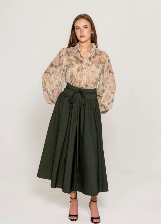 Astrid Skirt Moss Green