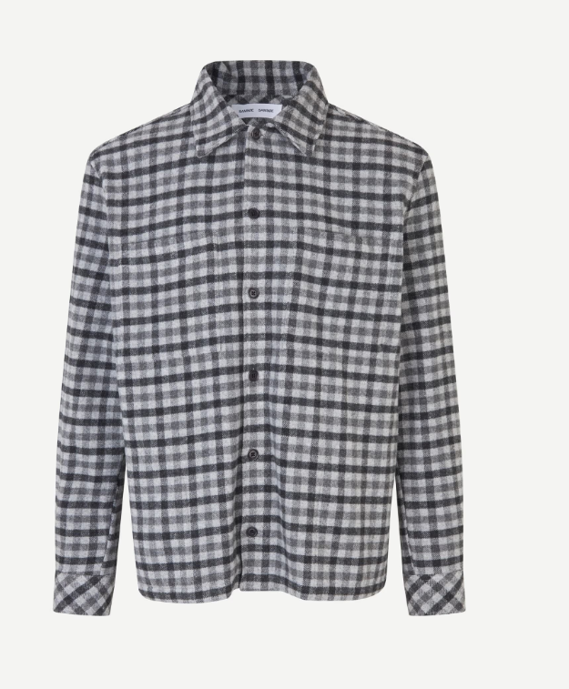 Sacastor X O Overshirt 14089 Grey Melange Ch.