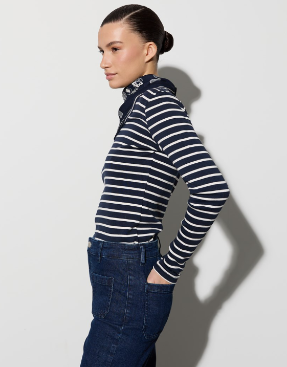 Sinda Stripet Topp Sky Captain