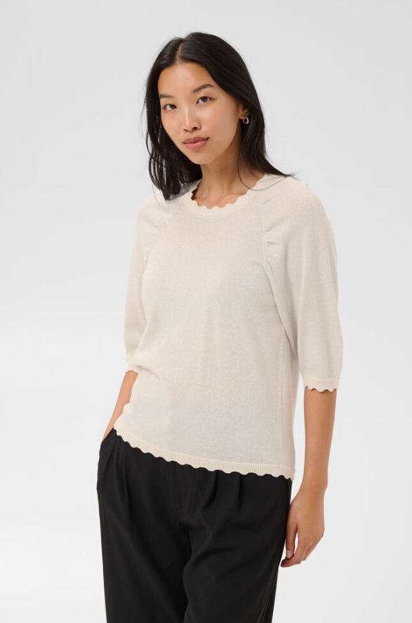 DotPW Pullover Whitecap Gray with Lurex