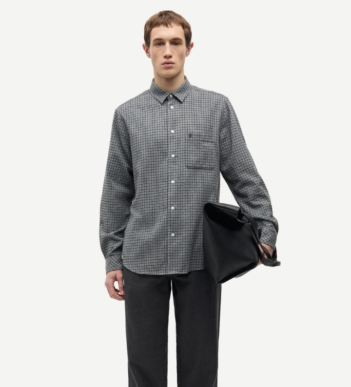 Saliam NJ Shirt 15839 Grey Melange Ch.