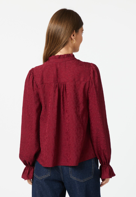 Amara Jacquard Dot Blouse