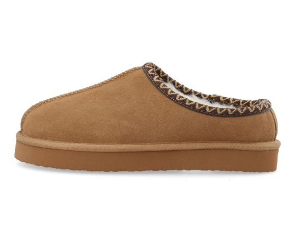 Biasnow Flatform Binded Slip In Shoe Suede Cognac