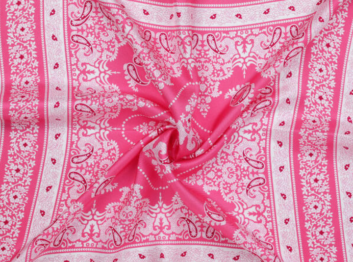 Lou Silkeskjerf 55x55 Rosa