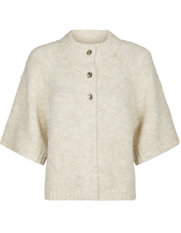 Benuta Fluffy Knit Cardigan Ivory