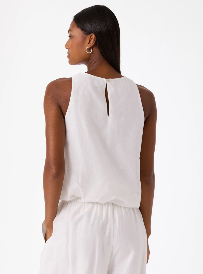 Peach Topp Bright White