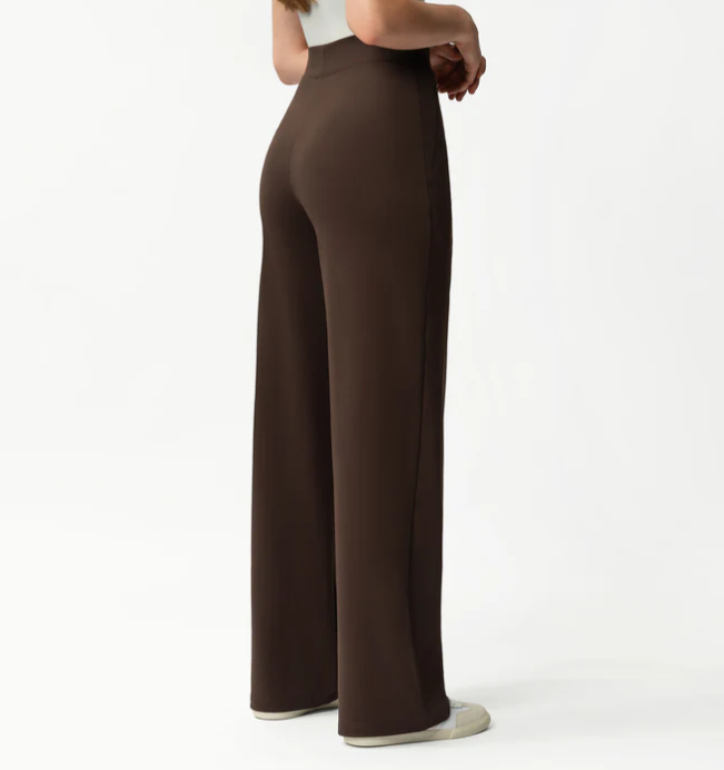 Asana Relaxed Straight Pant Dark Brown