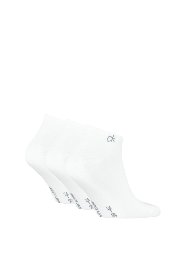 Ck Man 3pk logo Sneaker Sock White