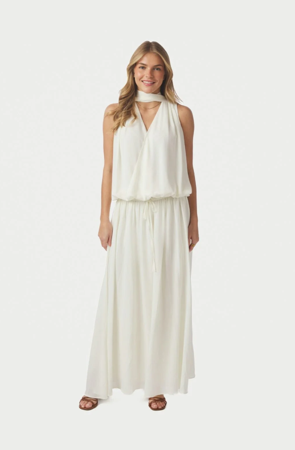 Inge Chiffon Top Offwhite