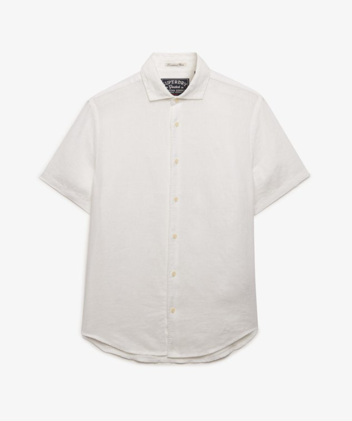 Riviera S/S Linen Shirt Optic
