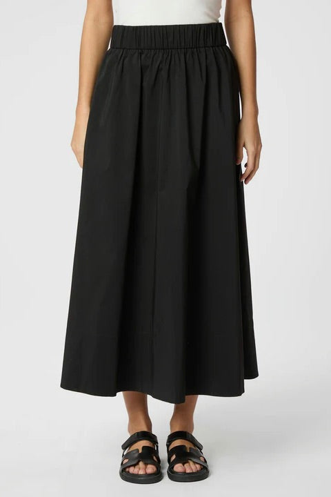 Yara Poplin Skirt Black