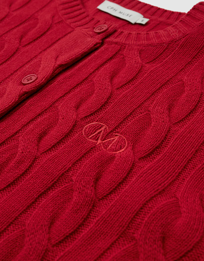 CMCasha Cardigan Goji Berry