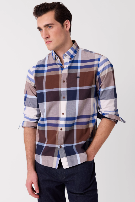 Arthur Oxfordskjorte Chestnut