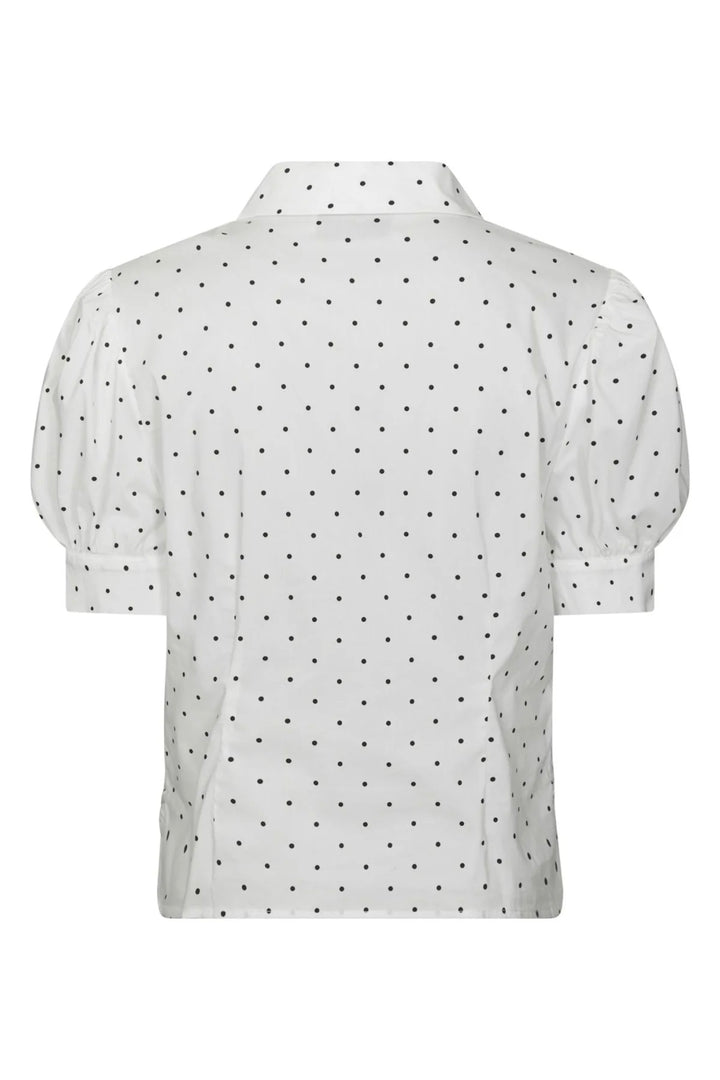 Frannie Dot Shirt Offwhite