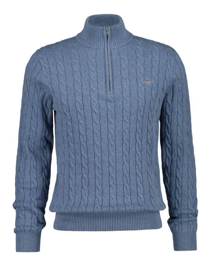 Cotton Cable Half Zip
