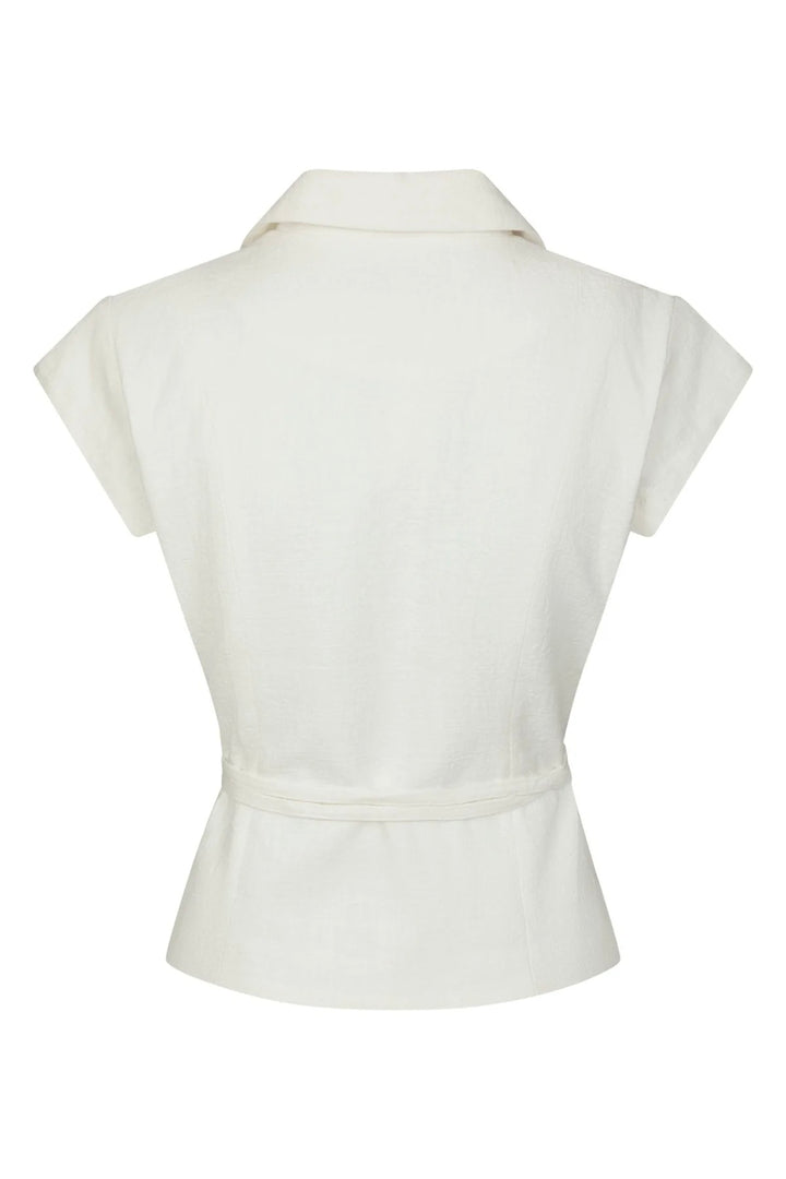 Salima Ramie Waistcoat Offwhite