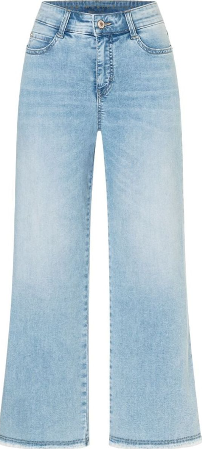 Dream Wide Cropped Light Azure Blue