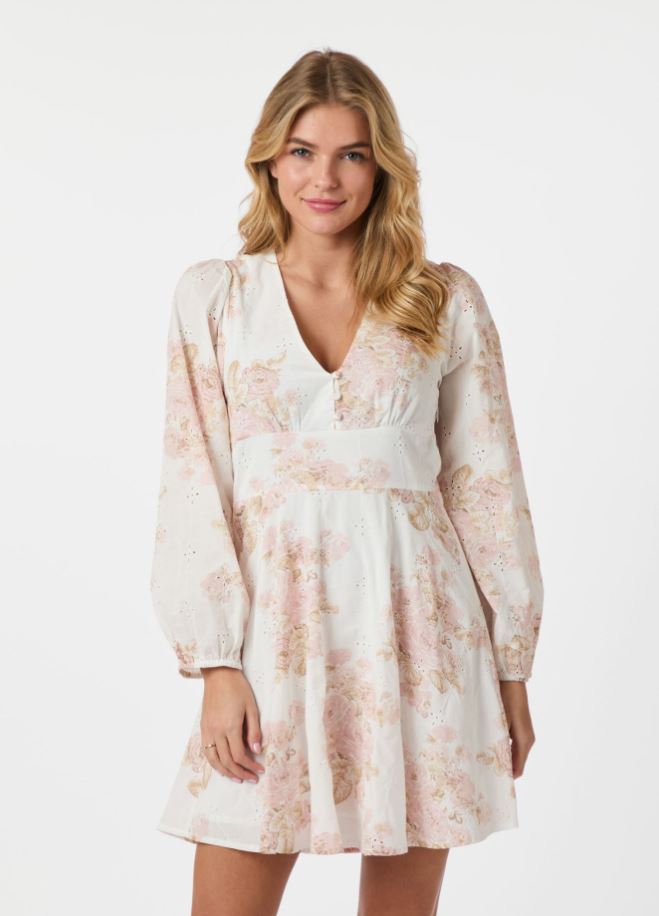 Milly Emb Rose Dress
