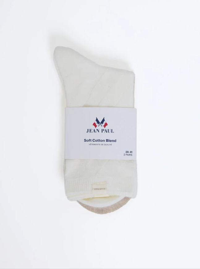 Luna 2 Pk Sokker Marshmallow