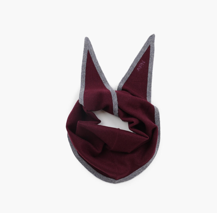 Nohr Lara Duo Wool Cashmere Triangle Burgund