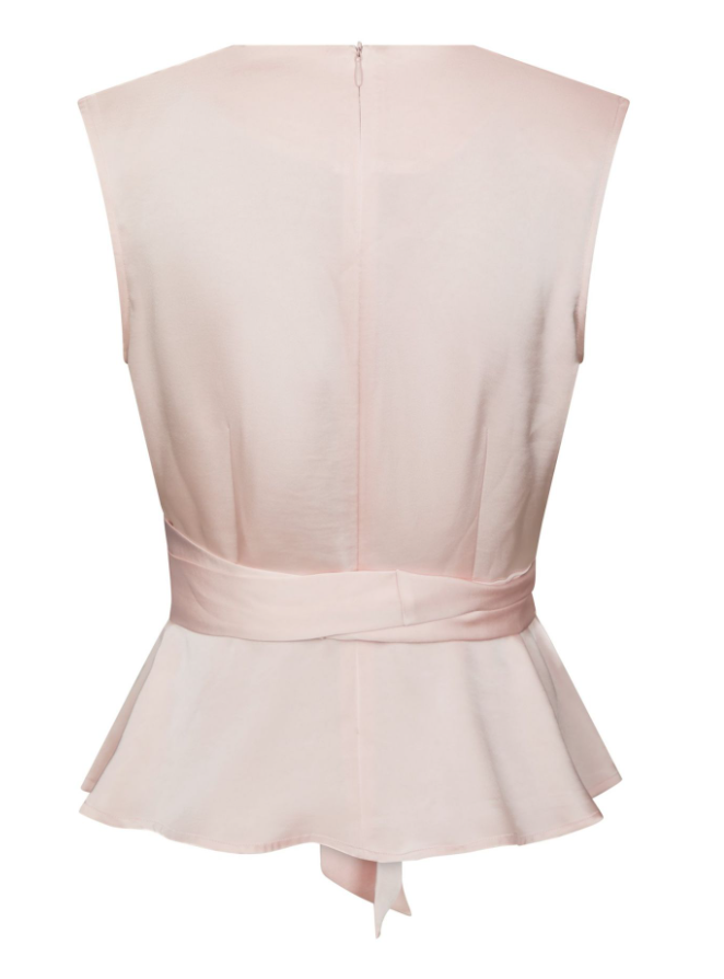 Risetta Heavy Sateen Top Light Pink
