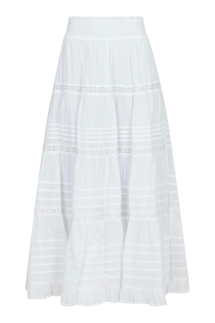 Felicia S Voile Skirt White