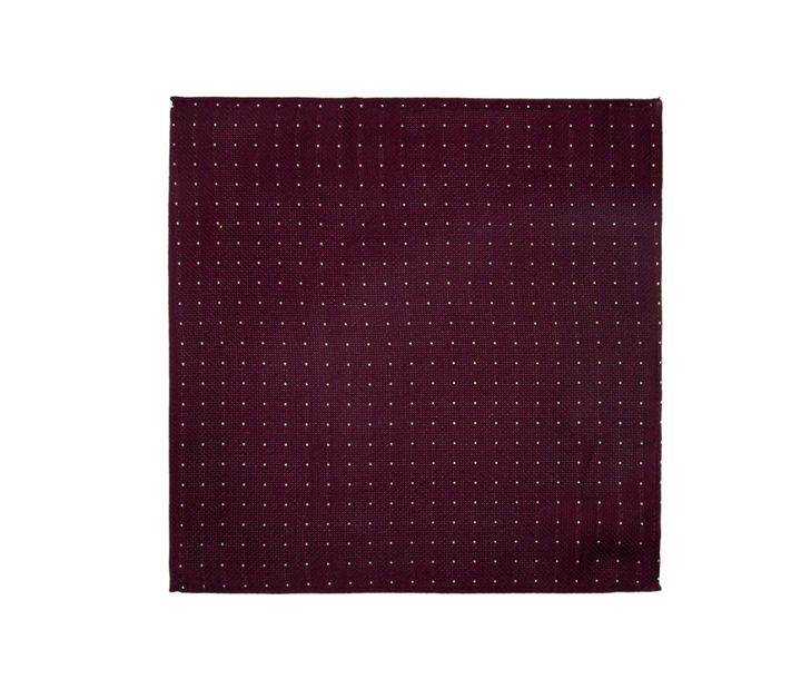 Silkeslips+lommetørkle Paisley Vinrød