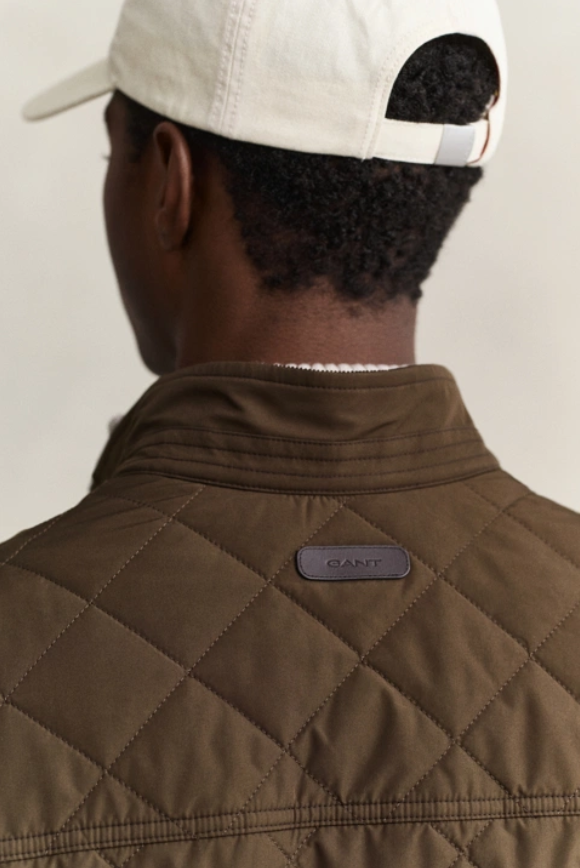 Quilted Vest 217 Black Brown