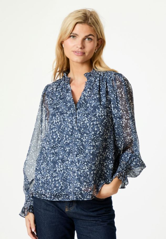 Leia Flower Graphic Blouse