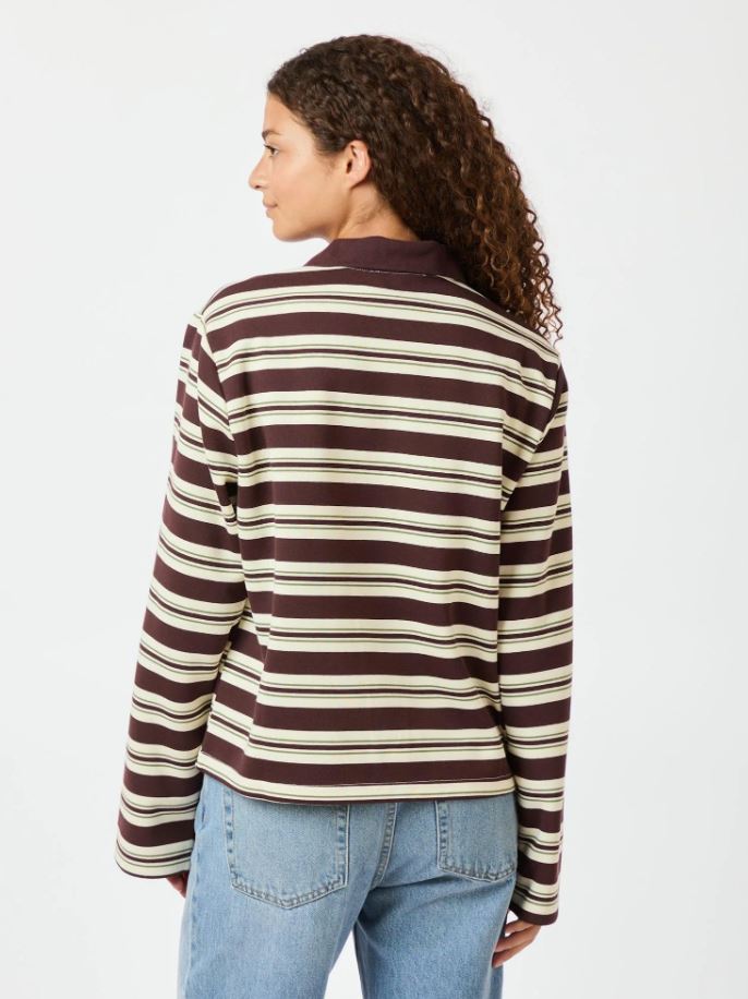 Mala Stripe Polo Blouse