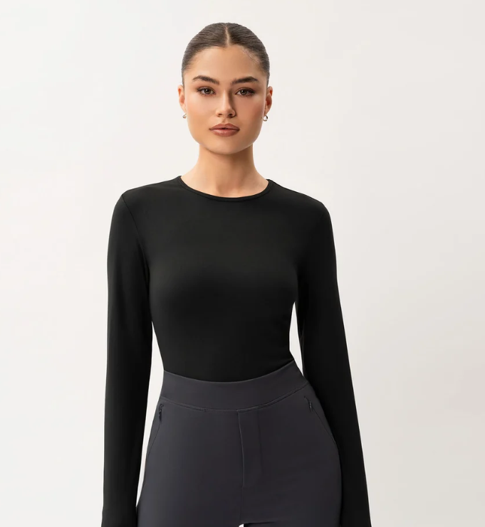 Soft Long-Sleeve T-Shirt Black