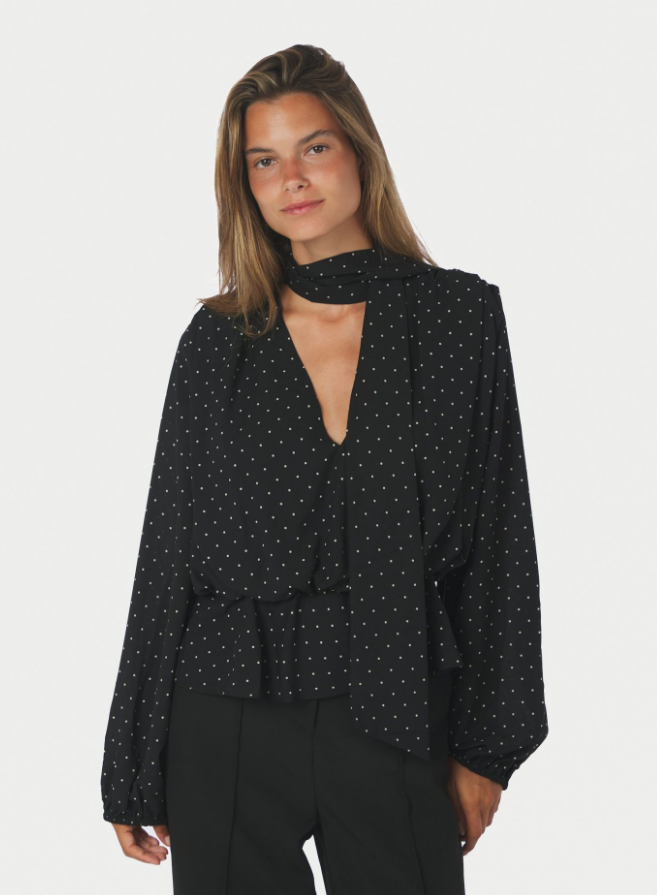 Ettalie Dot Blouse